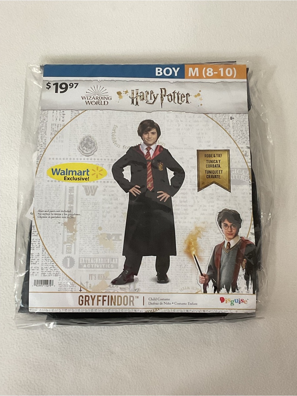 NWT HARRY POTTER GRYFFINDOR HALLOWEEN COSTUME - SZ BOYS MEDIUM 8-10